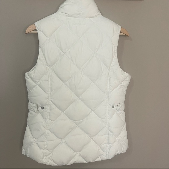 Eddie Bauer Premium Goosedown Quilted EB700 Puffer Vest S White Full Zip - Picture 2 of 6